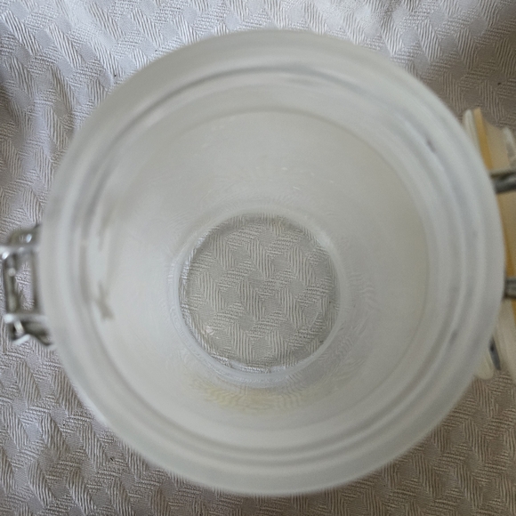 Glass Jar with Tree Design Frosted With Metal Latch - Picture 8 of 10